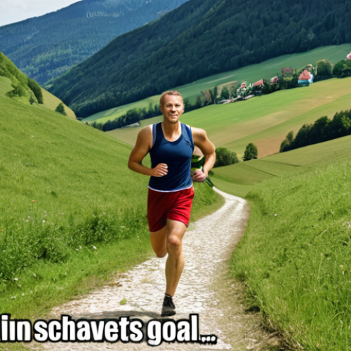 Home 23 **
A determined person in sportswear, running uphill during Bundeswehr preparation. Focus on the visual representation of overcoming "der innere Schweinehund" (inner laziness). Motivational quote in German subtly overlayed: "Jeder kleine Schritt bringt dich deinem Ziel näher." (Every small step gets you closer to your goal.) Background: Typical German landscape.
**