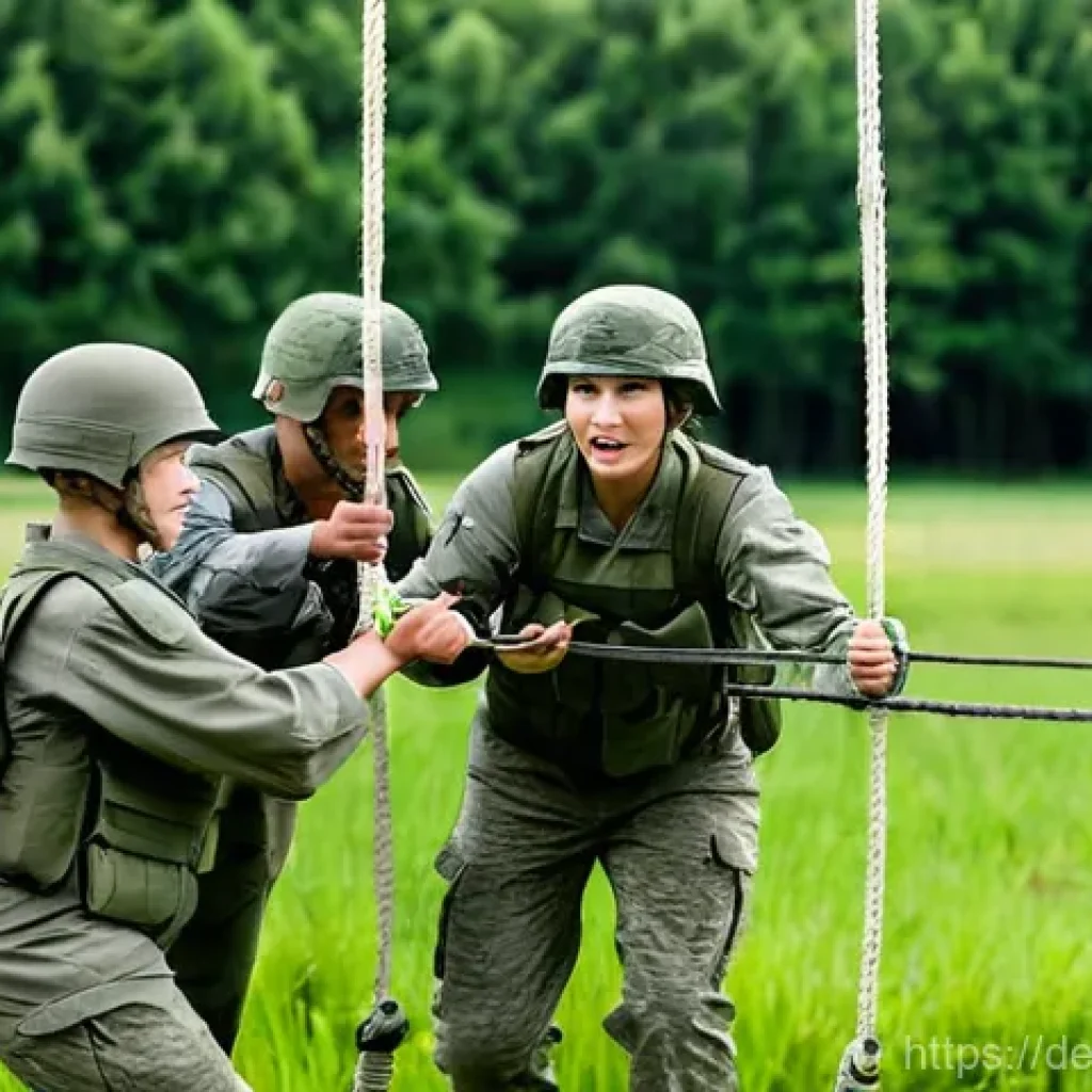 육군 병과별 진급 속도 - **Bundeswehr Basic Training – Teamwork and Resilience**: A diverse group of young German Bundeswehr ...