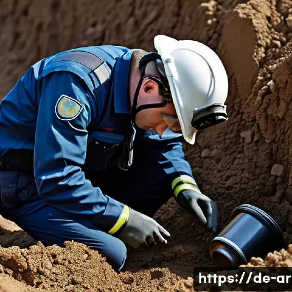 육군 지뢰제거 작업 - **Prompt:** "A highly skilled German bomb disposal technician, wearing a modern, robust protective s...